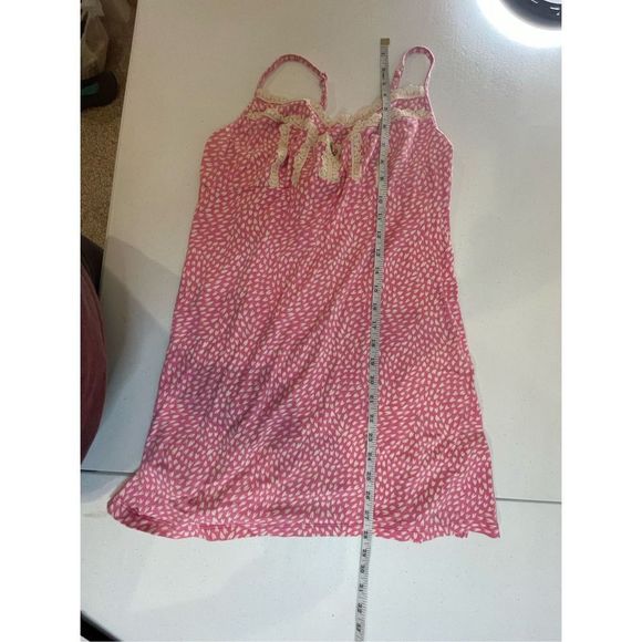 Betsey Johnson large pink heart nightie adjustable straps - Picture 4 of 5